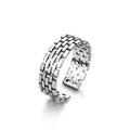 Hipster Sterling Silver Resizable Opening Rings