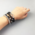 Rebel Skull Cross Beads Bracelets,Thomas Style