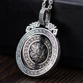 Sterling Silver Buddhism Six Words' Sutra Vajra