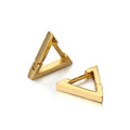 1Pair Fashion Triangle Unisex Punk Rock Stainless Steel