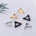 1Pair Fashion Triangle Unisex Punk Rock Stainless Steel