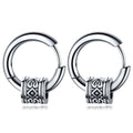 V.YA Cool Punk Men's Stainless Steel Hip Hop Stud Earrings