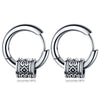 V.YA Cool Punk Men's Stainless Steel Hip Hop Stud Earrings