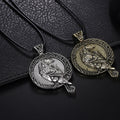 Nordic Necklace Viking Raven Pendant Black Bird Crow