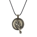 Nordic Necklace Viking Raven Pendant Black Bird Crow