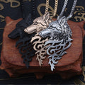Punk Vintage Wolf Pendant Necklace