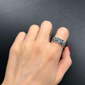 MENGYI Pattern Hip hop Ring
