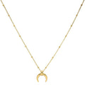 Mavis Hare Stainless Steel Leia Horn Necklace