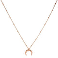 Mavis Hare Stainless Steel Leia Horn Necklace