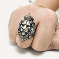 Retro Crown Lion King Ring