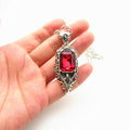 Shadowhunters Necklace Red Glass