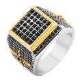 Personality Vintage Islamic Men's Titanium Steel Ring