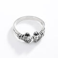 BALMORA Real 925 Sterling Silver Fist Retro
