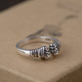 BALMORA Real 925 Sterling Silver Fist Retro