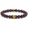 Natural Stone Bracelet Men Jewelry Six-Word Mantra Tiger Eye