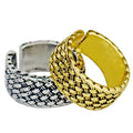 Opening Adjustable Weave Hip Hop Ring