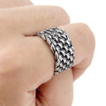 Opening Adjustable Weave Hip Hop Ring