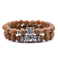 2 Pcs/set Fashion Couple Tiger Eye Stone Bracelets