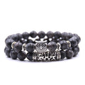 2 Pcs/set Fashion Couple Tiger Eye Stone Bracelets