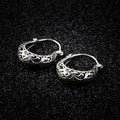 BALMORA Real 925 Sterling Silver Flower Moon Shape