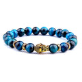 Royal Blue Tiger Eye Men's Bracelet