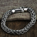 Thai Silver 925 Sterling Silver Retro Manual Hemp Rope