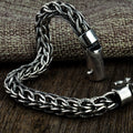 Thai Silver 925 Sterling Silver Retro Manual Hemp Rope