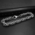 Stainless Steel Men Bracelet On Hand Link Chain Charm