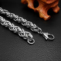 Stainless Steel Men Bracelet On Hand Link Chain Charm