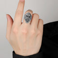 Titanium steel Ring Vintage Animal Angry Gorilla Ring