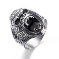 Titanium steel Ring Vintage Animal Angry Gorilla Ring