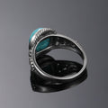 New Fashion Oval High Quality Natural Turquoise Rings