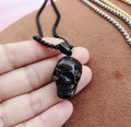 Jewelry Gold Punk Stainless Steel Skull Pendant Necklace