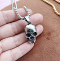 Jewelry Gold Punk Stainless Steel Skull Pendant Necklace