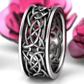 Metaller Pattern Hip Hop Ring
