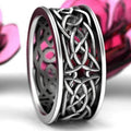 Metaller Pattern Hip Hop Ring