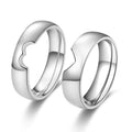 Titanium Steel Unisex Heart Ring