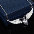 Necklace Angel Wings Crystal Pendant