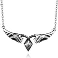 Necklace Angel Wings Crystal Pendant