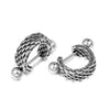 Hemiston Titanium Steel Ornament Hip Hop Earrings