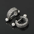 Hemiston Titanium Steel Ornament Hip Hop Earrings