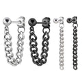 Alisouy 1pc Chain stud earrings