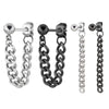 Alisouy 1pc Chain stud earrings