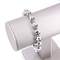 TMS Skull Bead Elastic Bracelet, Punk Style