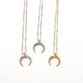 Mavis Hare Stainless Steel Leia Horn Necklace