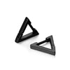 1Pair Fashion Triangle Unisex Punk Rock Stainless Steel