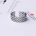 Hipster Sterling Silver Resizable Opening Rings