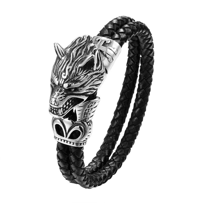 Xionghang Wolf Head Bracelet