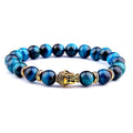 Royal Blue Tiger Eye Men's Bracelet