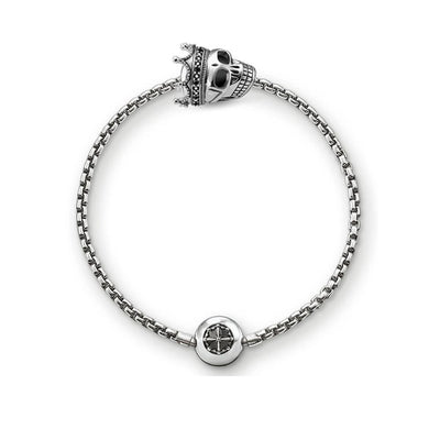 Beads Bracelet Chain With Skull King Karma Jewelry